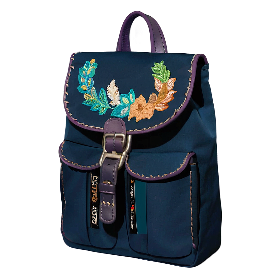 Book Bag With Embroidery Detail Png Nhh45