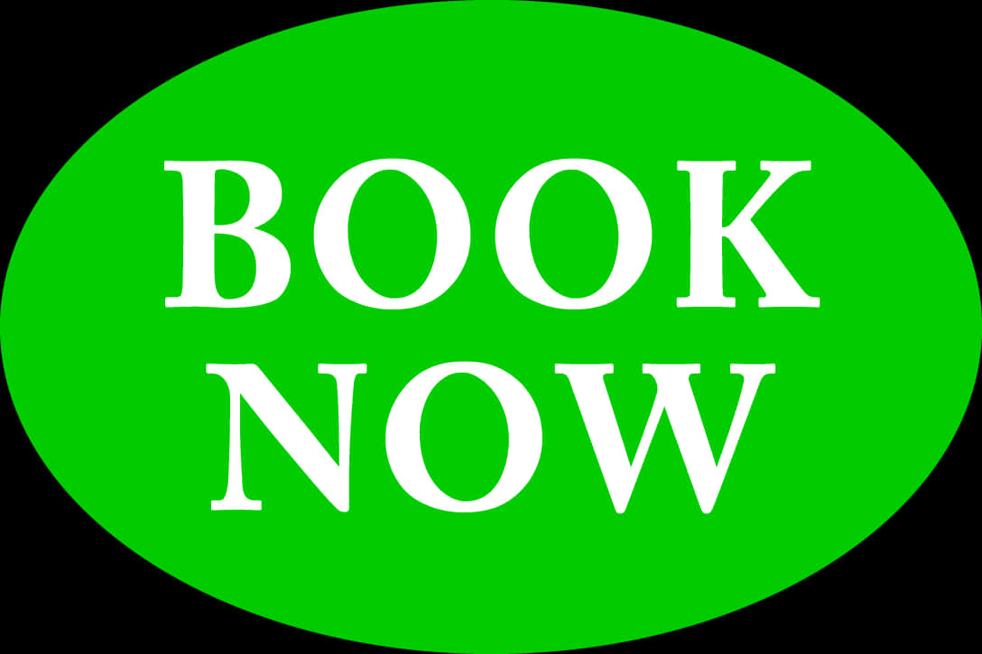Book Now Button Green Oval
