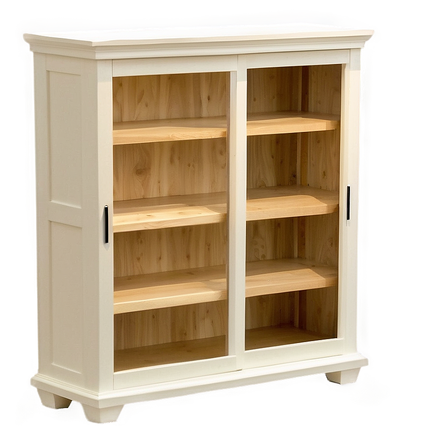 Bookshelf With Sliding Doors Png 96