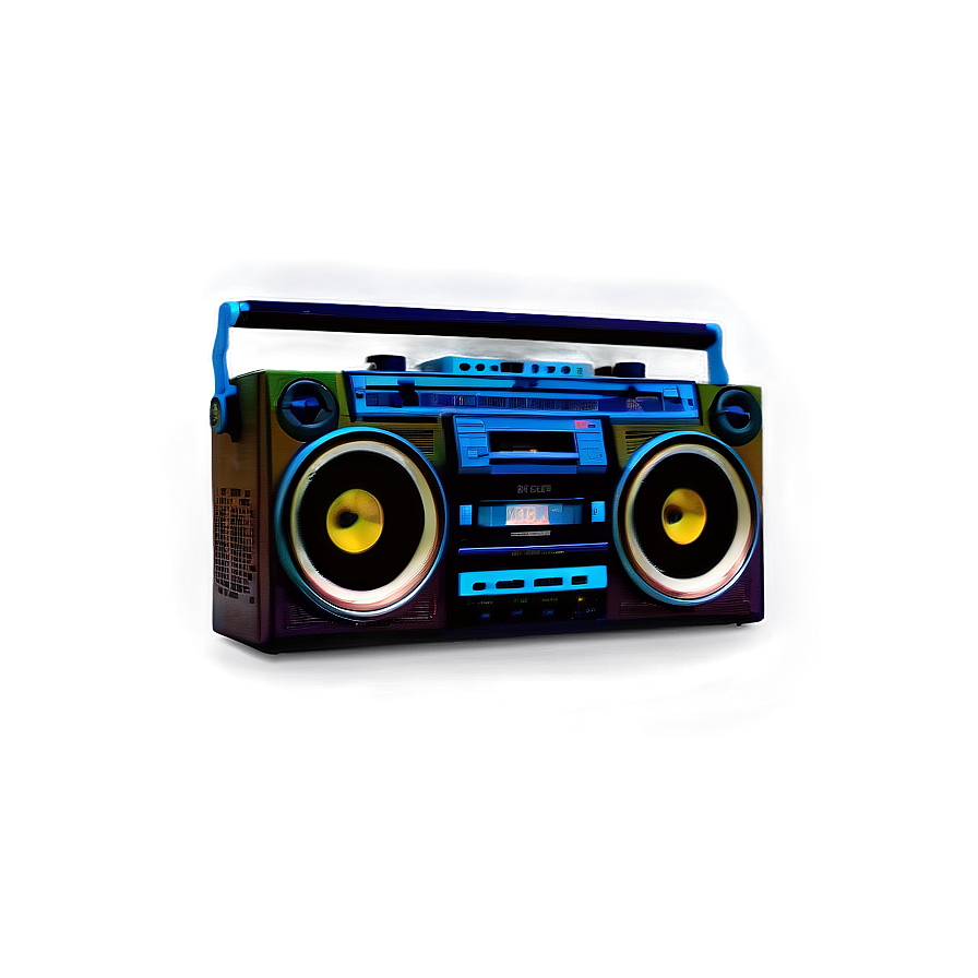 Boombox With Cassette Player Png 05242024