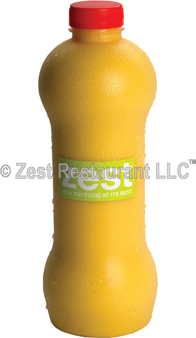 Bottled Yellow Smoothie Zest Restaurant