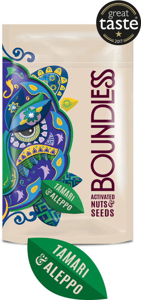 Boundless Activated Nuts Seeds Tamari Aleppo Packaging