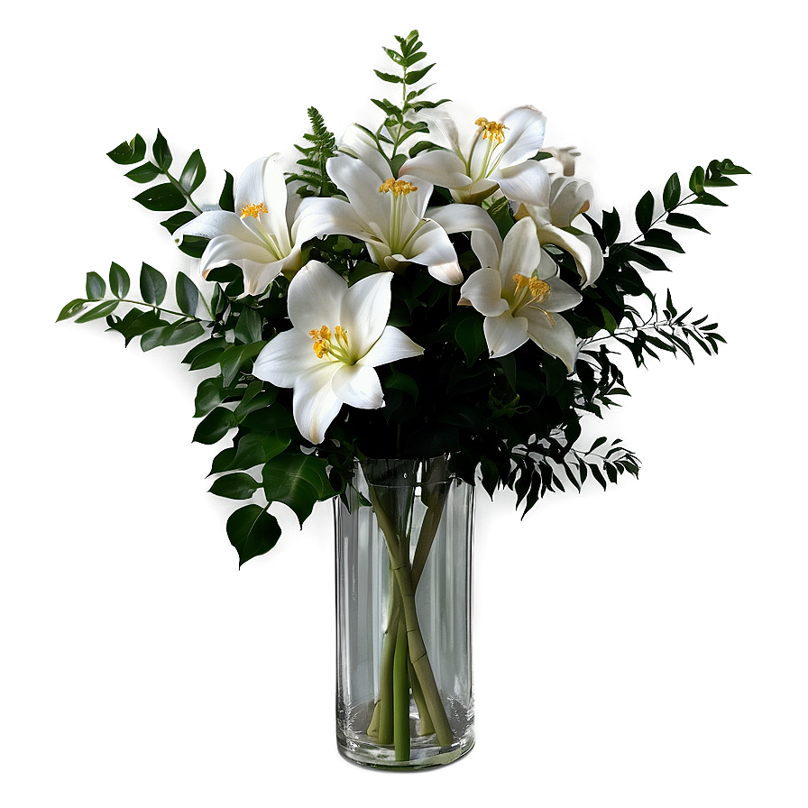 Bouquet In Vase Png 14