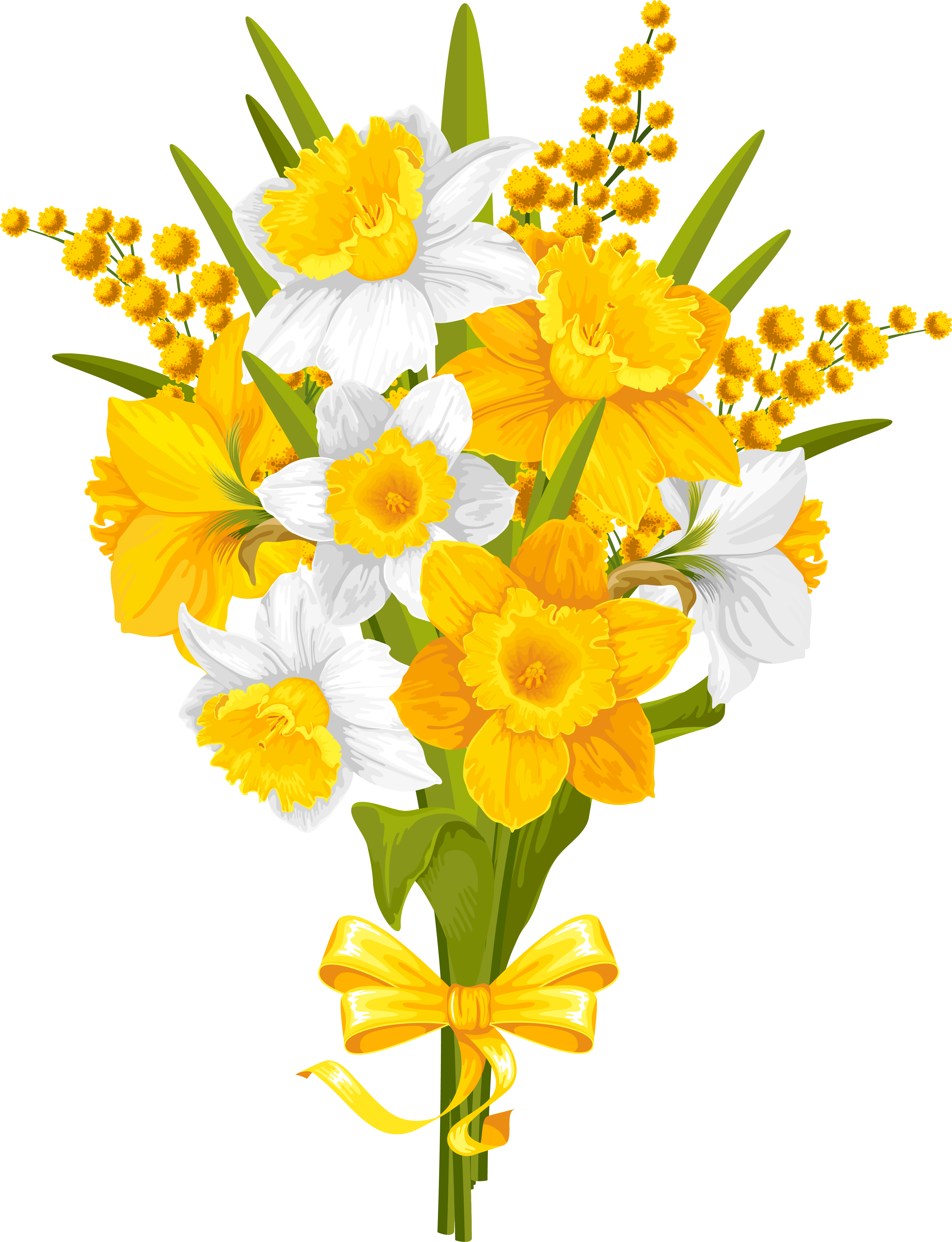 Bouquet_of_ Yellow_and_ White_ Daffodils