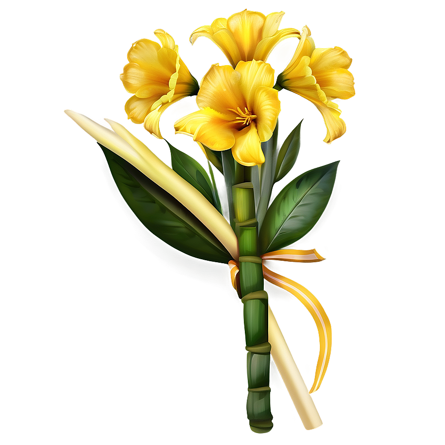 Bouquet Of Yellow Flowers Png Ucb