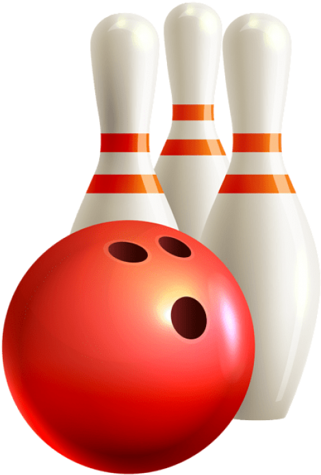 Bowling Balland Pins Graphic