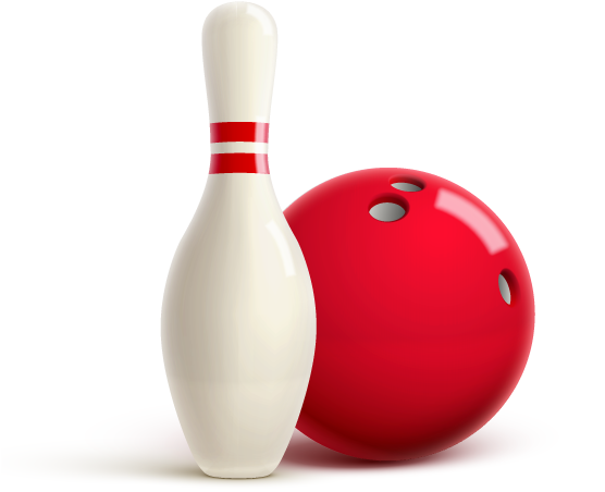 Bowling Pinand Ball Illustration