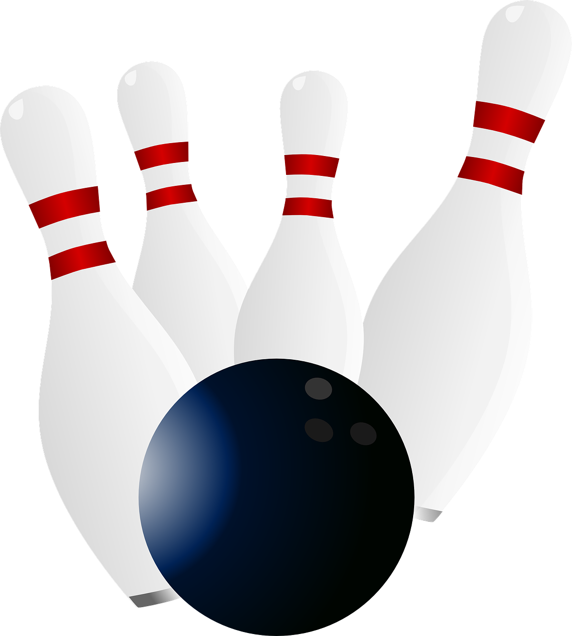 Bowling Pinsand Ball Vector