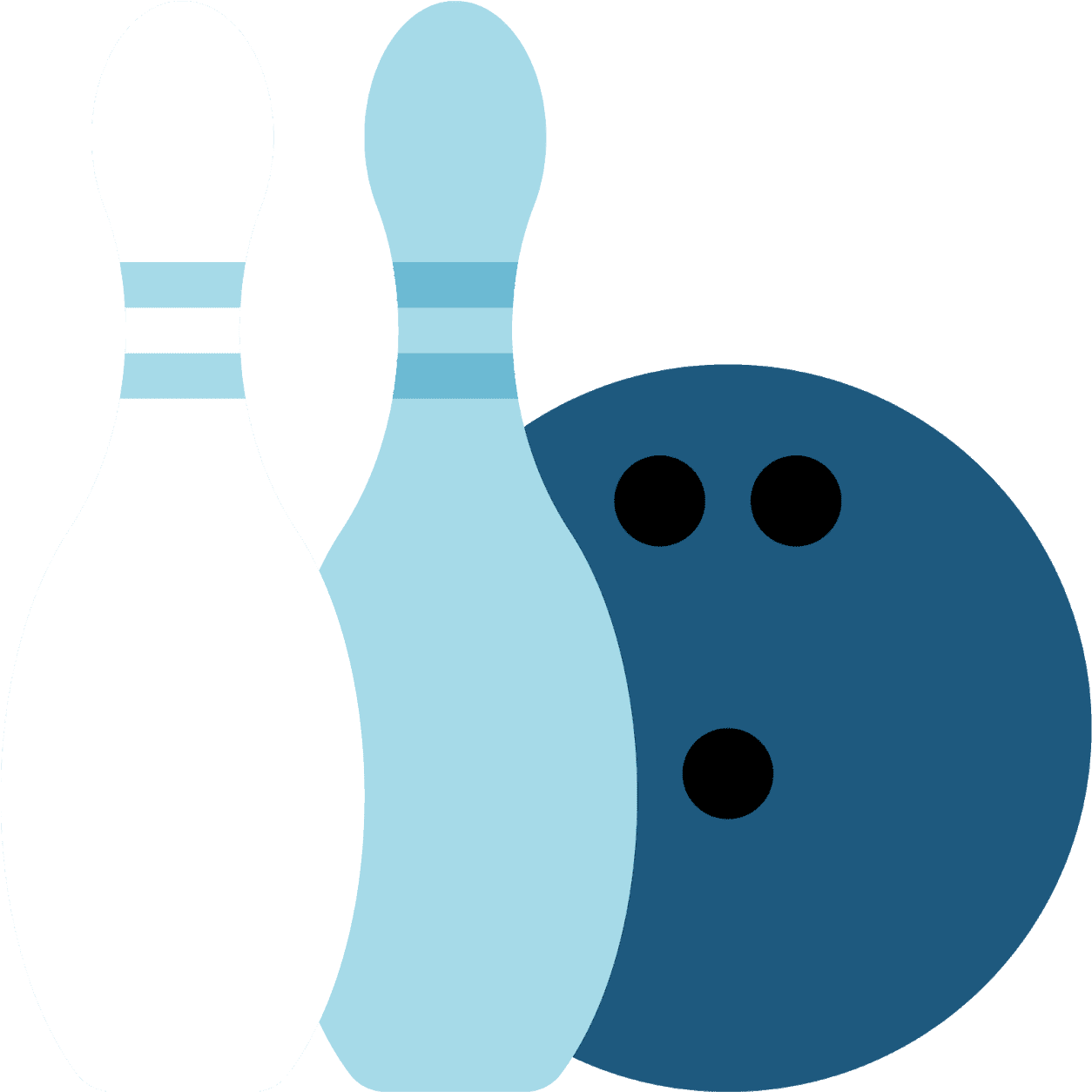 Bowling Pinsand Ball Vector