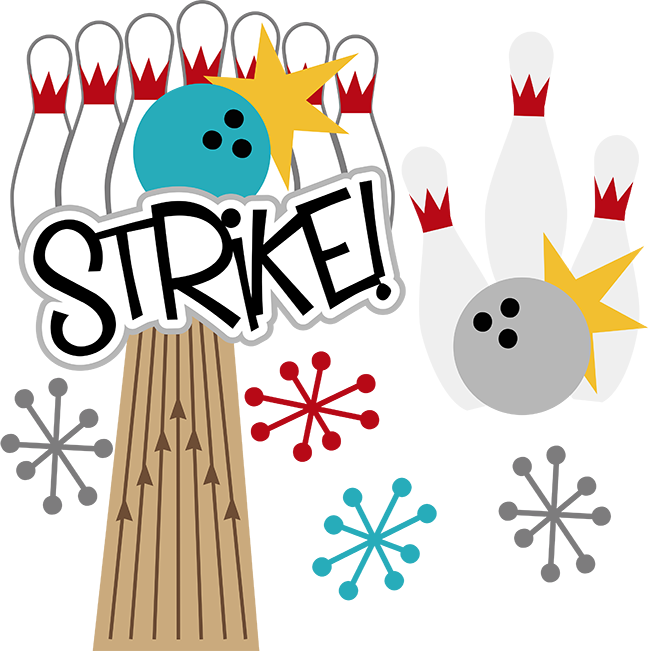 Bowling Strike Celebration Cartoon