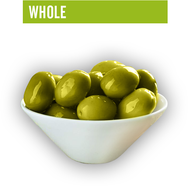 Bowlof Whole Green Olives