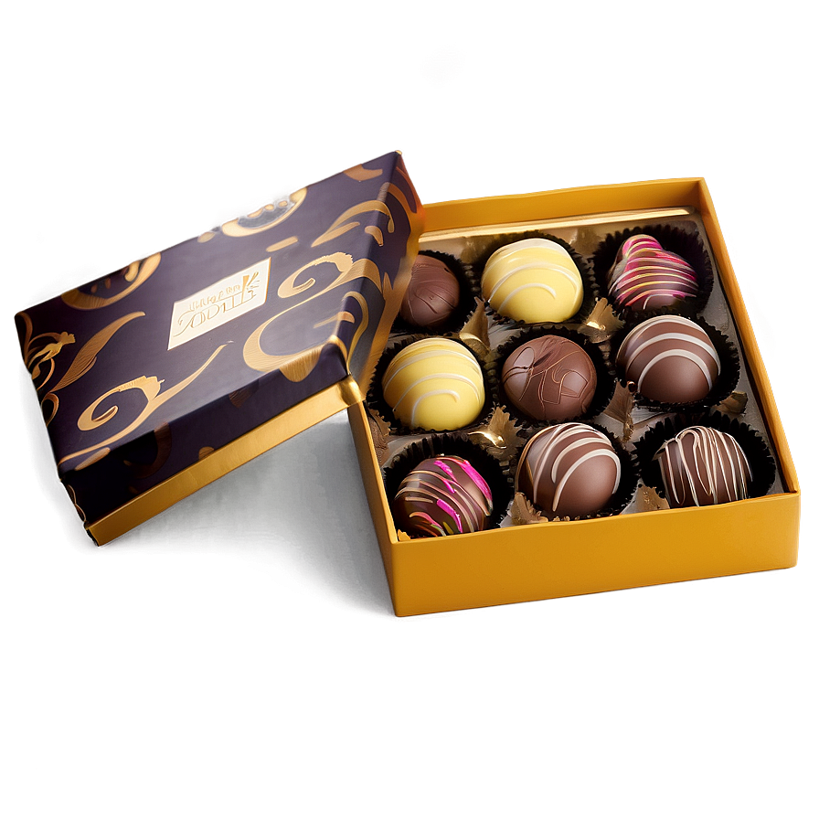 Box Of Chocolate Bonbons Png 06212024