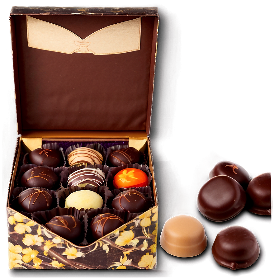 Box Of Vegan Chocolates Png Yng79