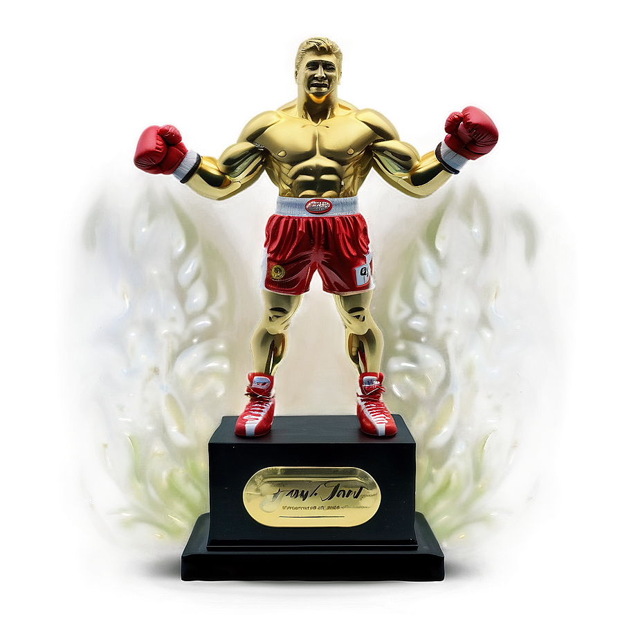 Boxing Champion Trophy Png 05042024