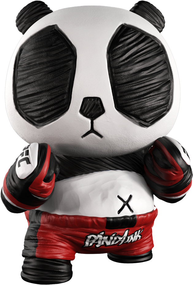 Boxing Panda Figurine