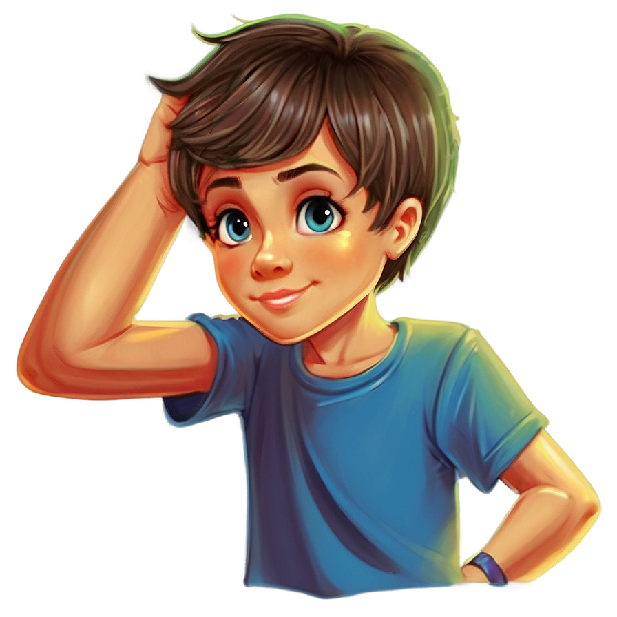 Boy Hair Illustration Png 06282024