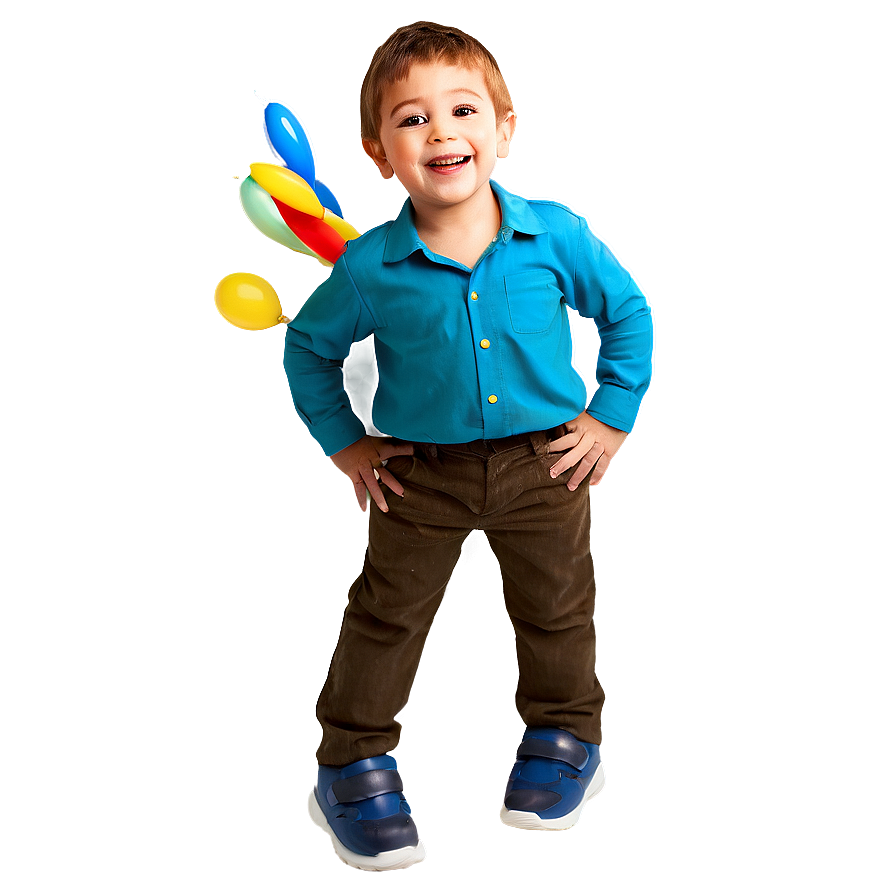 Boy With Balloons Png 05212024