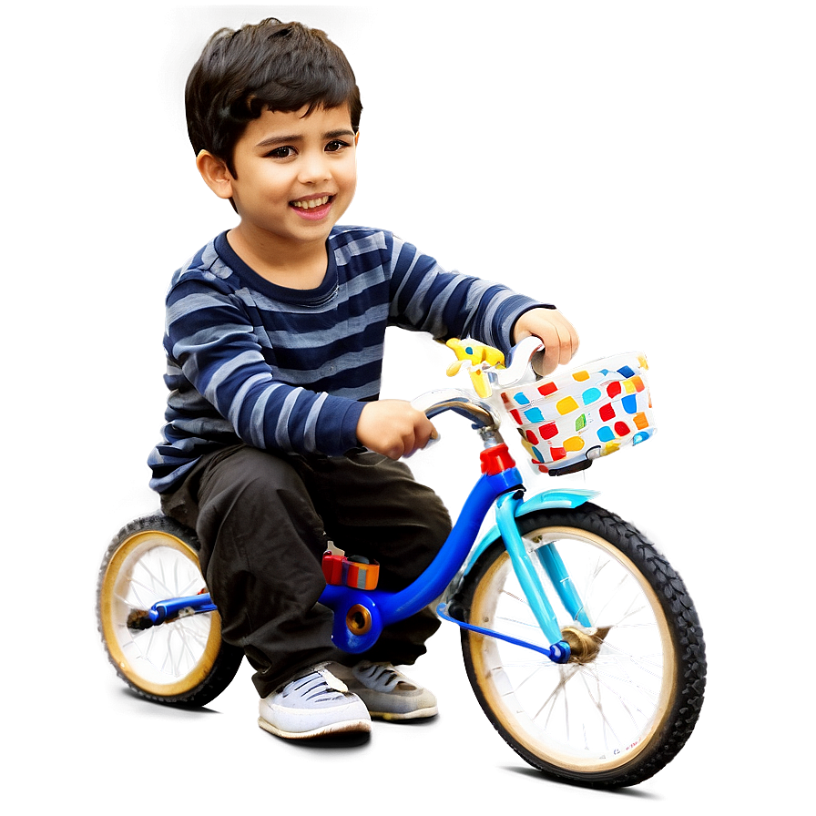 Boy With Bicycle Png Uqj