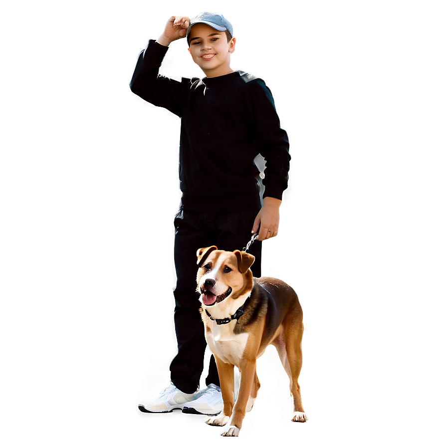 Boy With Dog Png 05212024