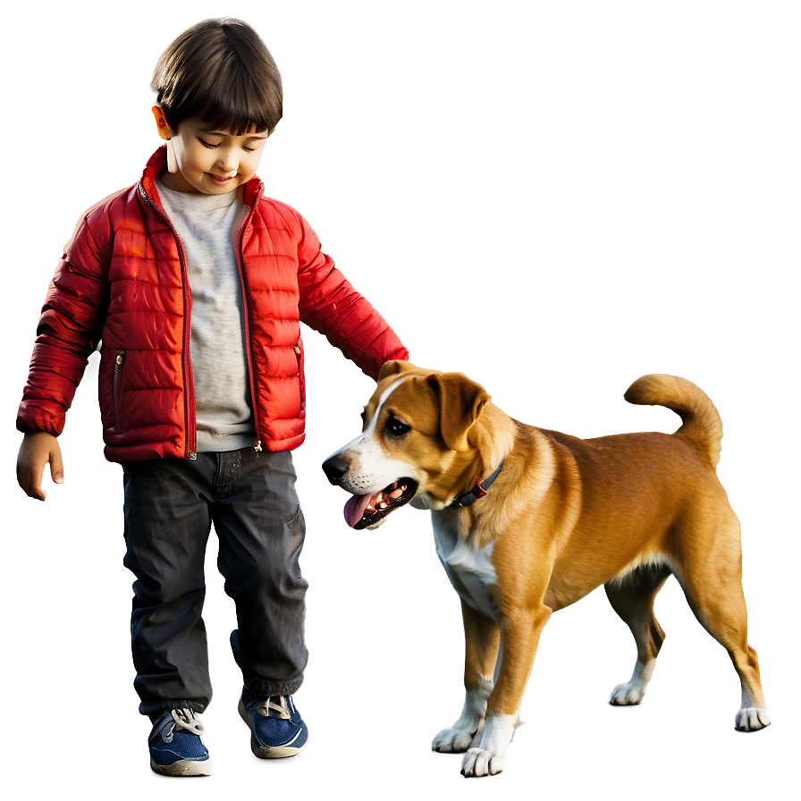 Boy With Dog Png Ltb31