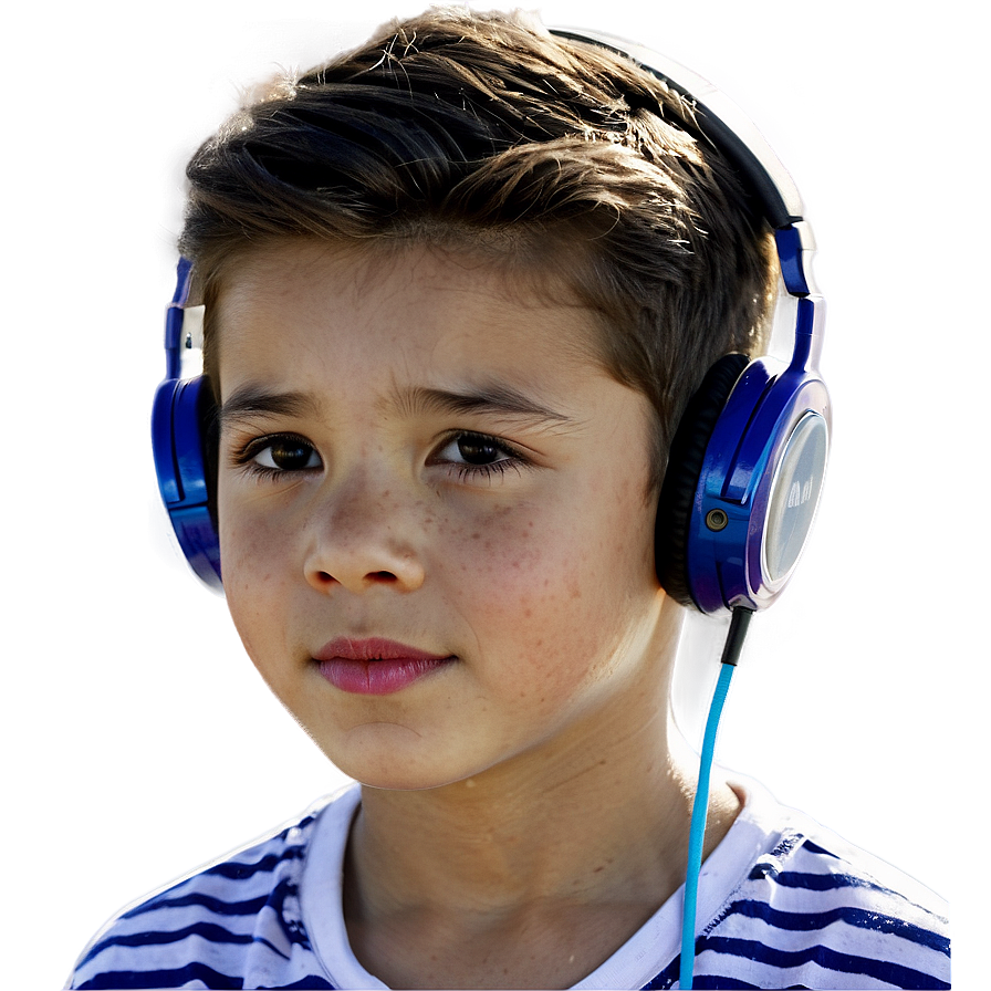 Boy With Headphones Png Kdp40