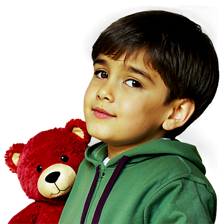 Boy With Teddy Bear Png 05212024