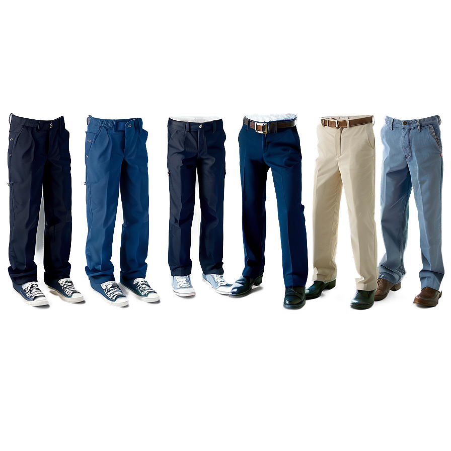 Boys' School Uniform Pants Png Irn5