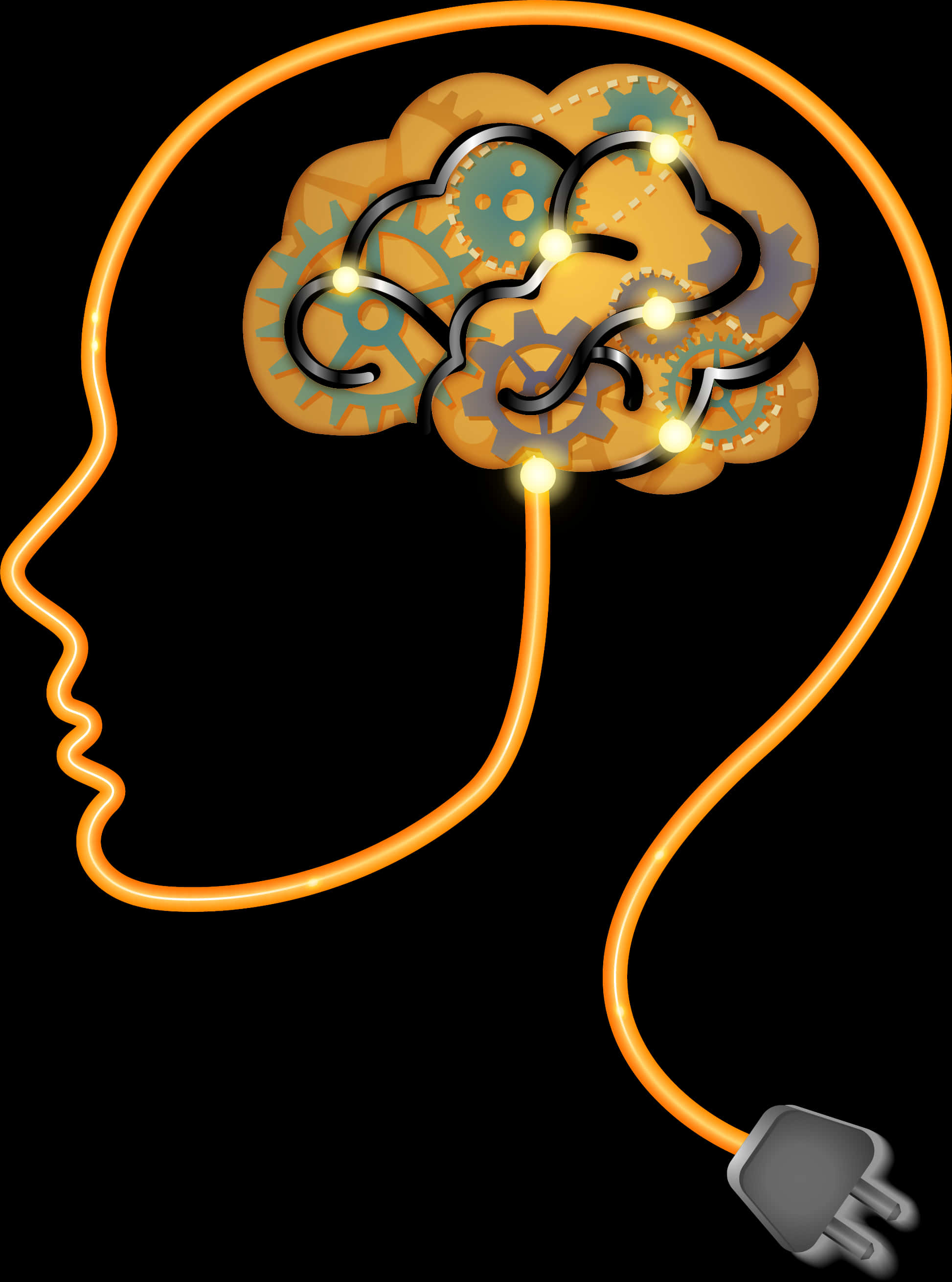 Brain Power Concept Illustration