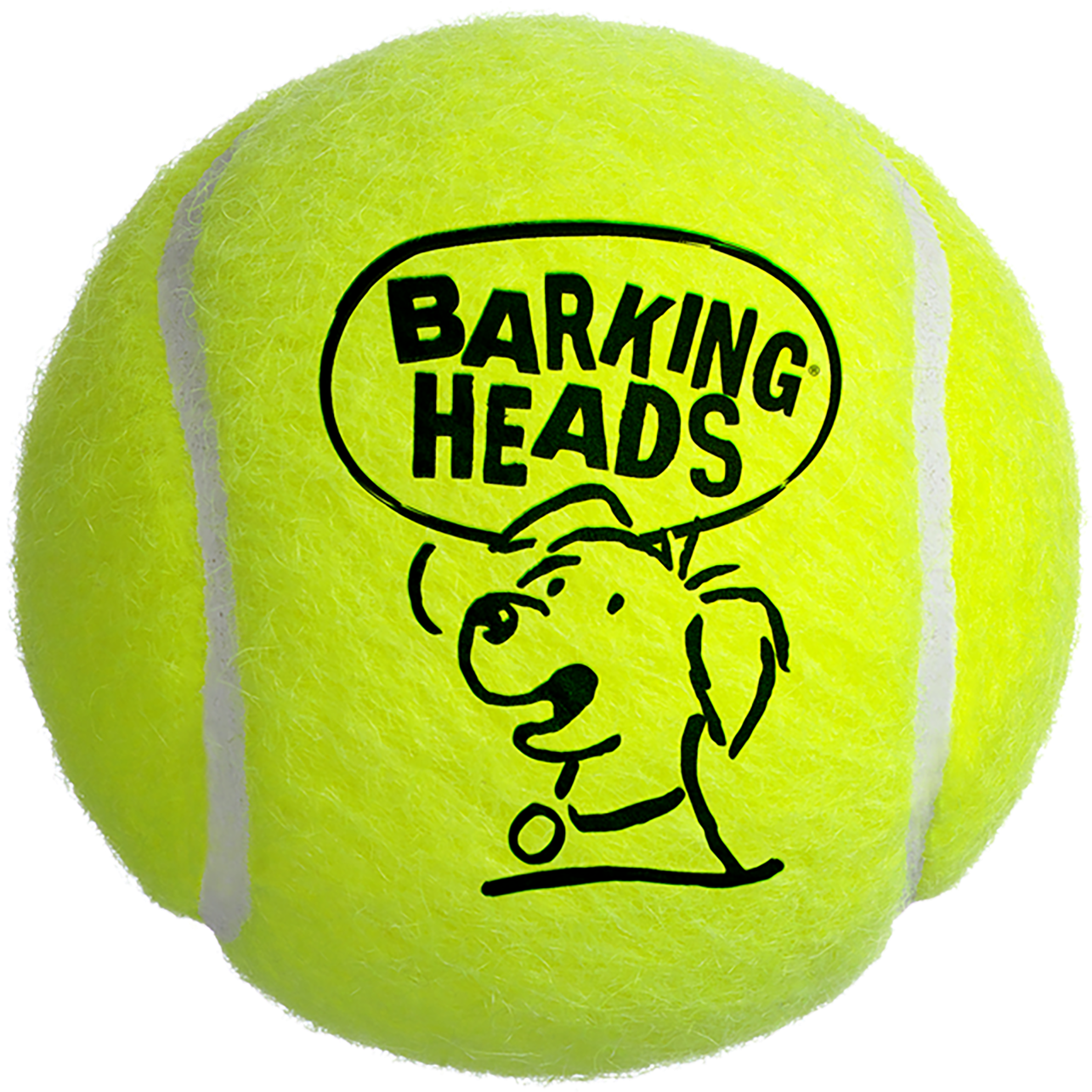 Branded Tennis Ball With Dog Logo