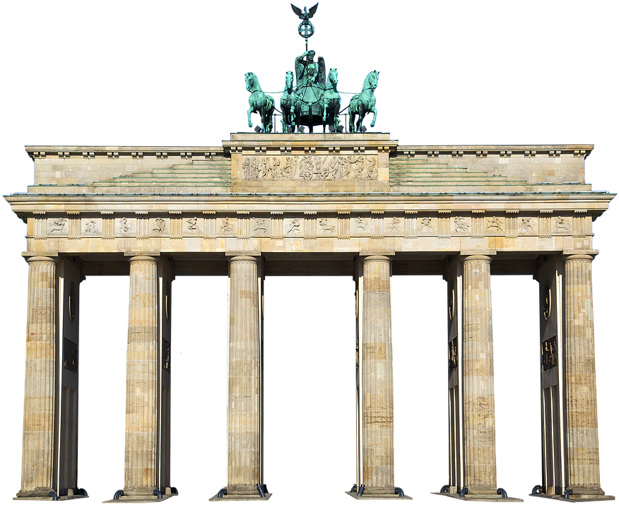 Brandenburg Gate Berlin Isolated