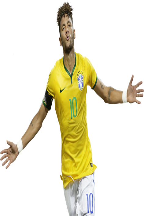 Brazilian Soccer Player Celebration