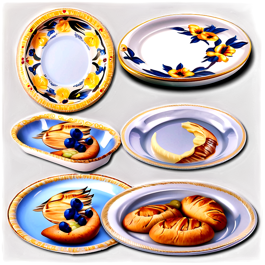 Bread Plates Set Png 91