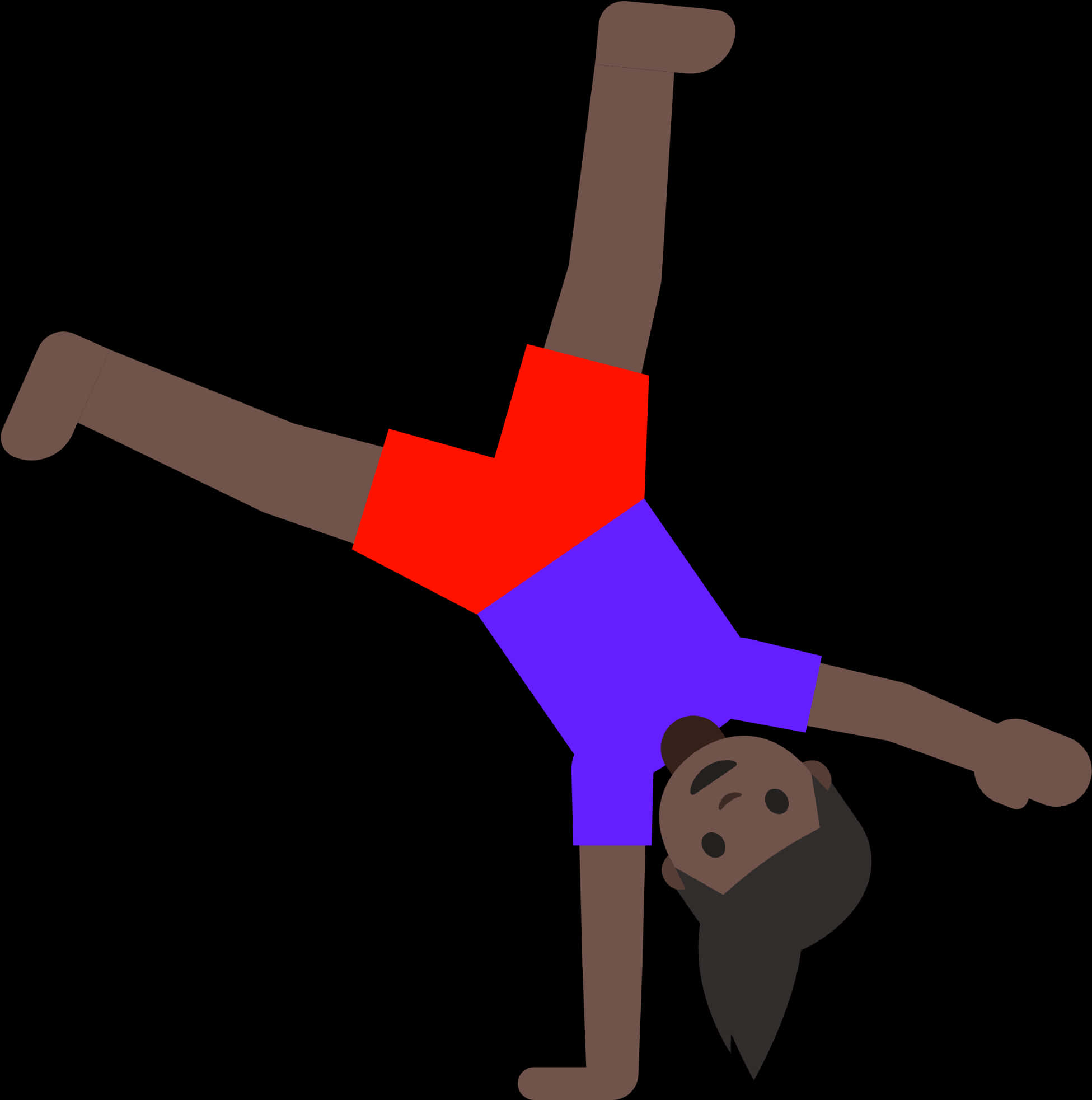 Breakdancerin Action Graphic