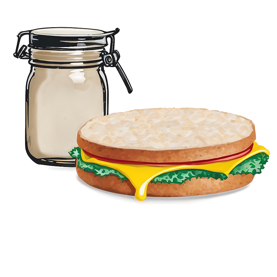 Breakfast Sandwich Delight Png 05212024