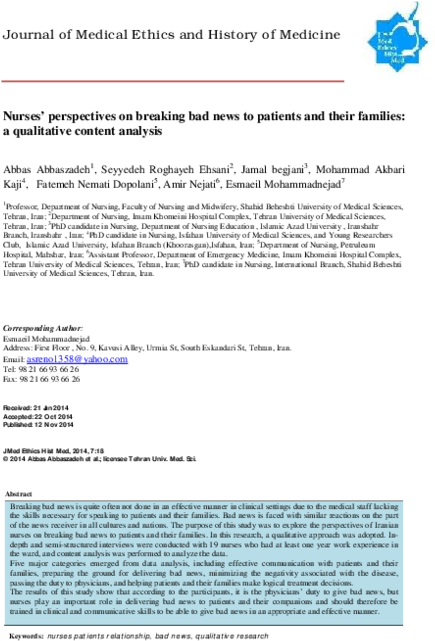 Breaking Bad Article Titleand Abstract