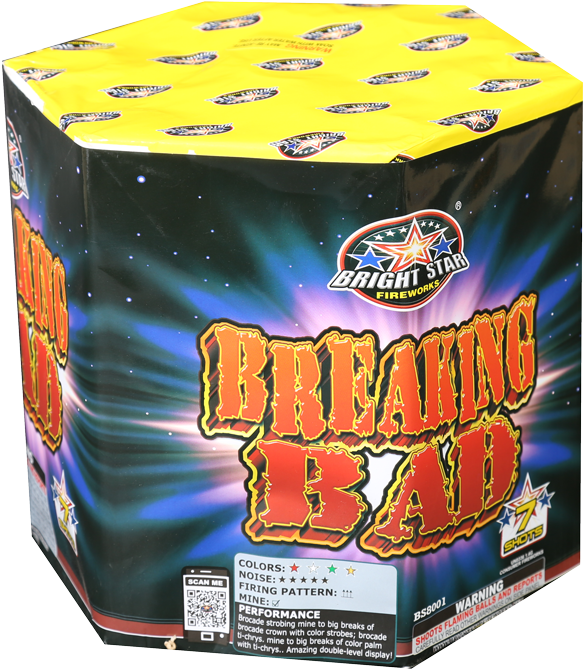 Breaking Bad Fireworks Packaging