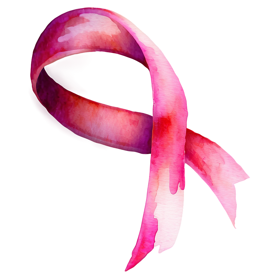 Breast Cancer Ribbon In Watercolor Splash Png 71