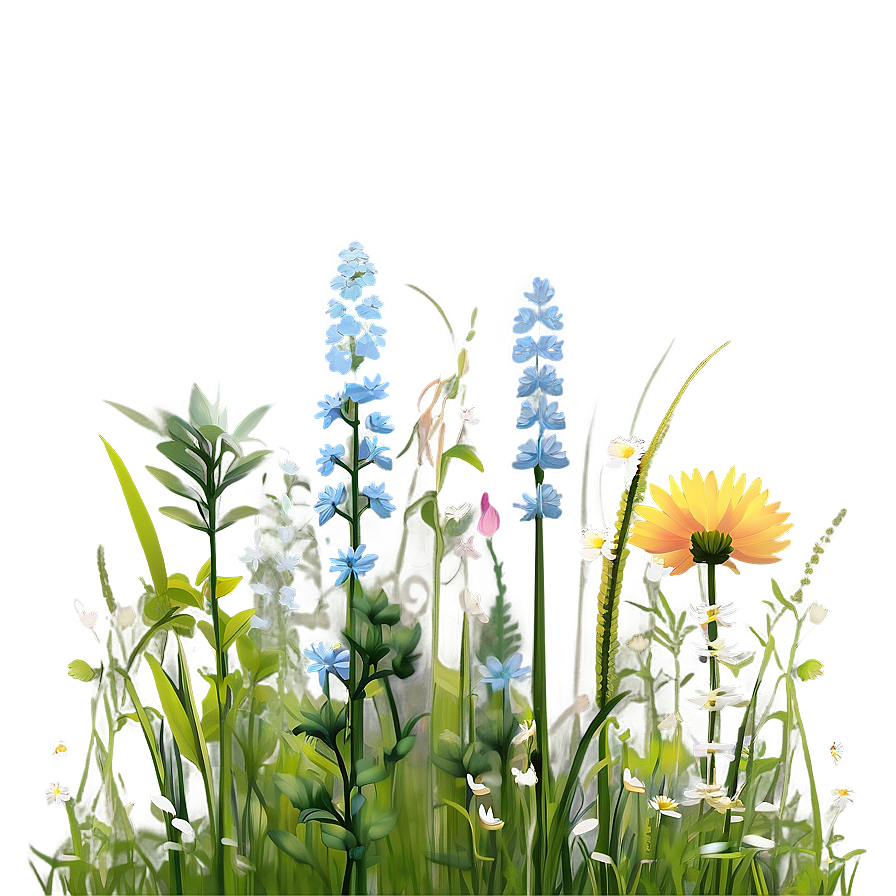 Breezy Wildflower Meadow Png 17