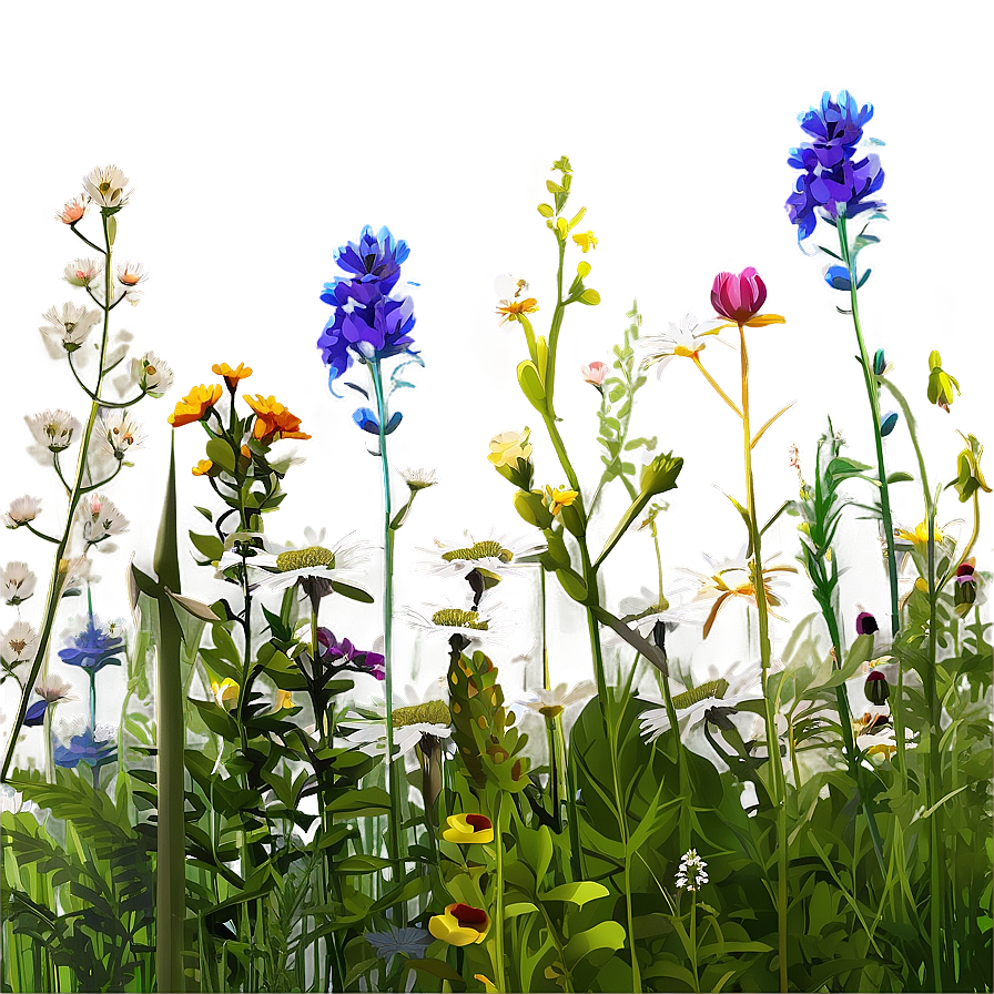 Breezy Wildflower Meadow Png 36