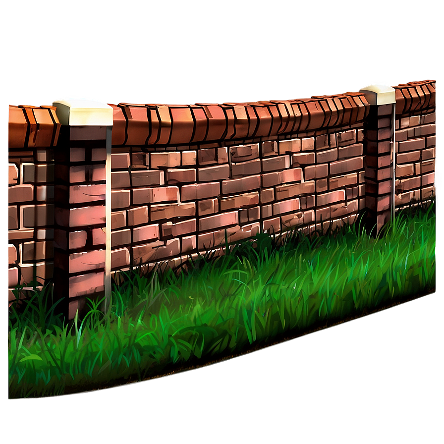 Brick Boundary Fence Png Ubl