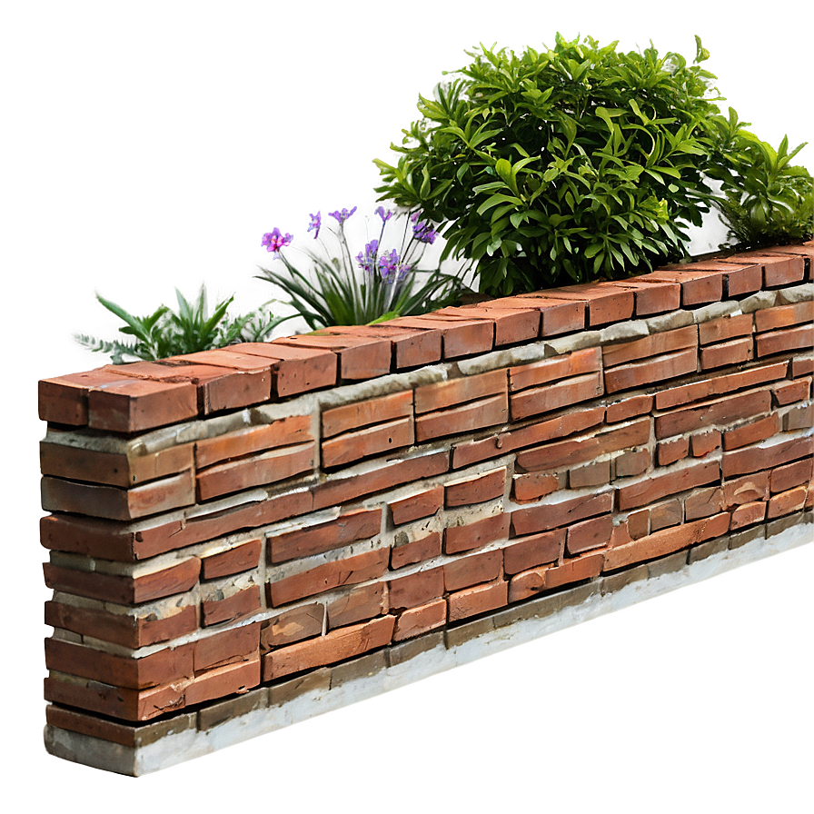 Brick Garden Border Png 05062024