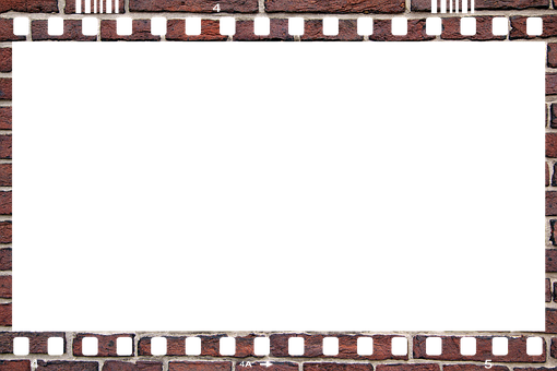 Brick Wall Film Strip Frame