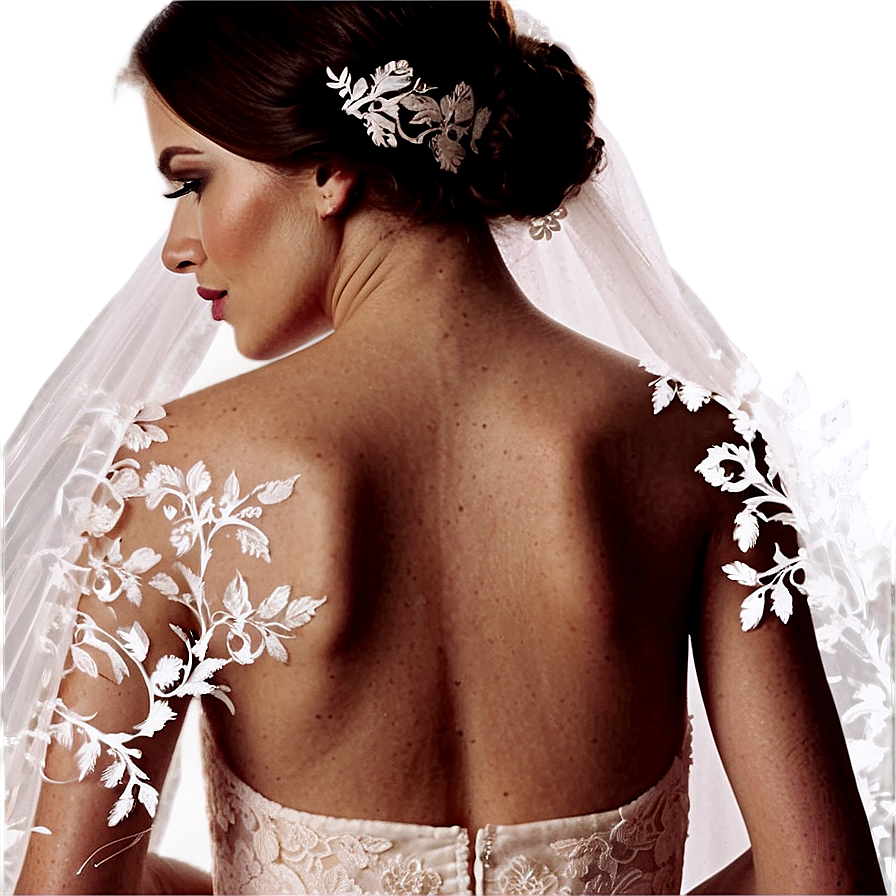 Bridal Lace Silhouette Png 25