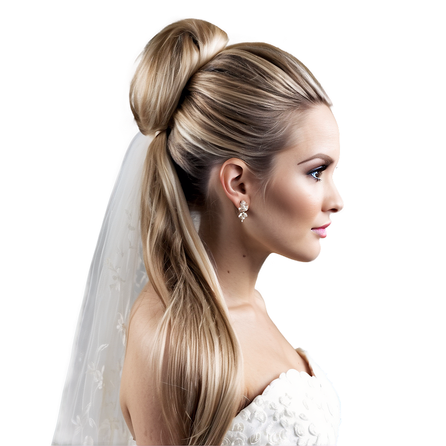 Bridal Ponytail Elegance Png 06262024