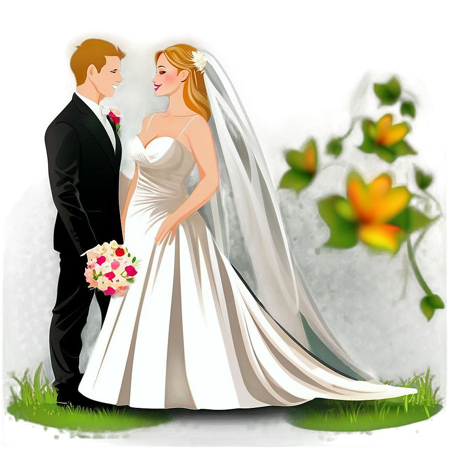 Bride And Groom Vector Png Nqi90