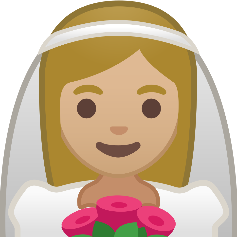 Bride Emojiwith Bouquet