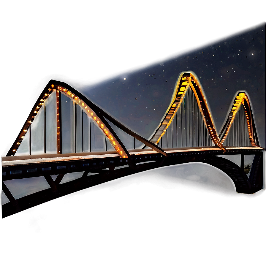Bridge Under Starry Night Png 21