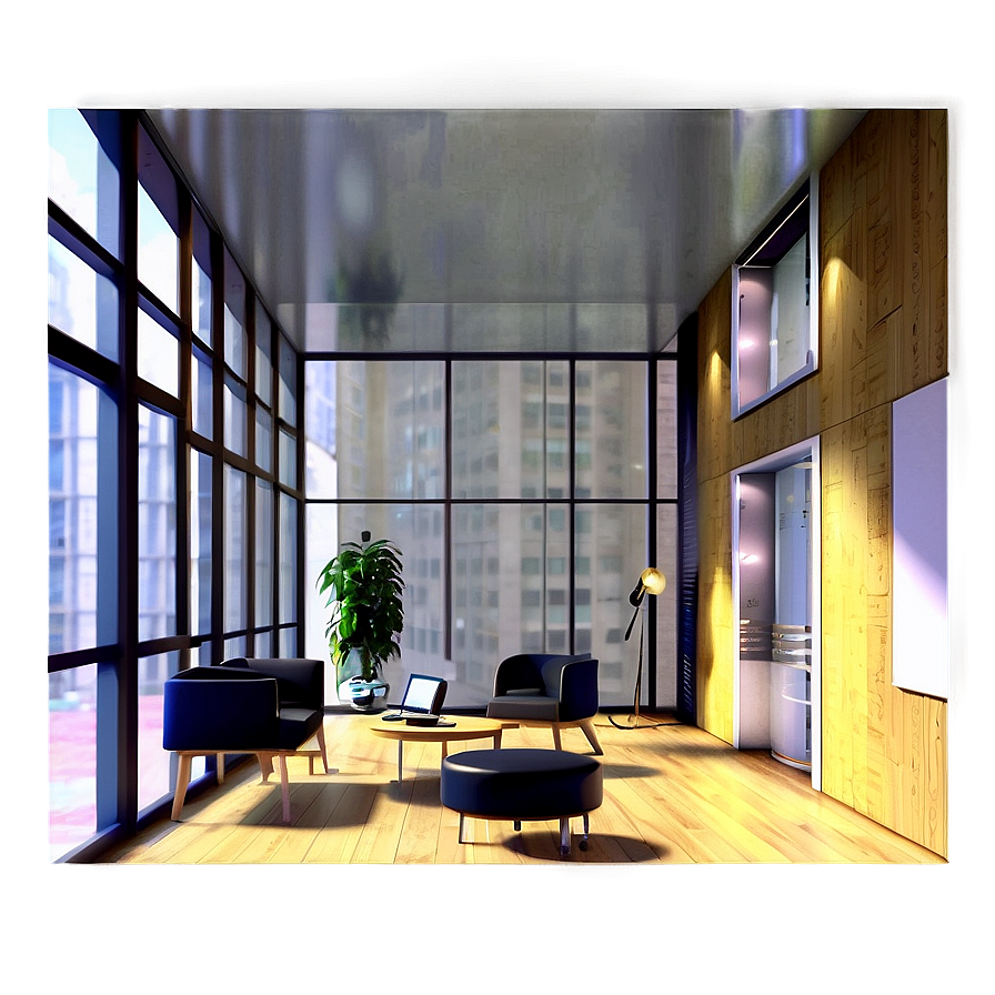 Bright Apartment Office Space Png 05242024