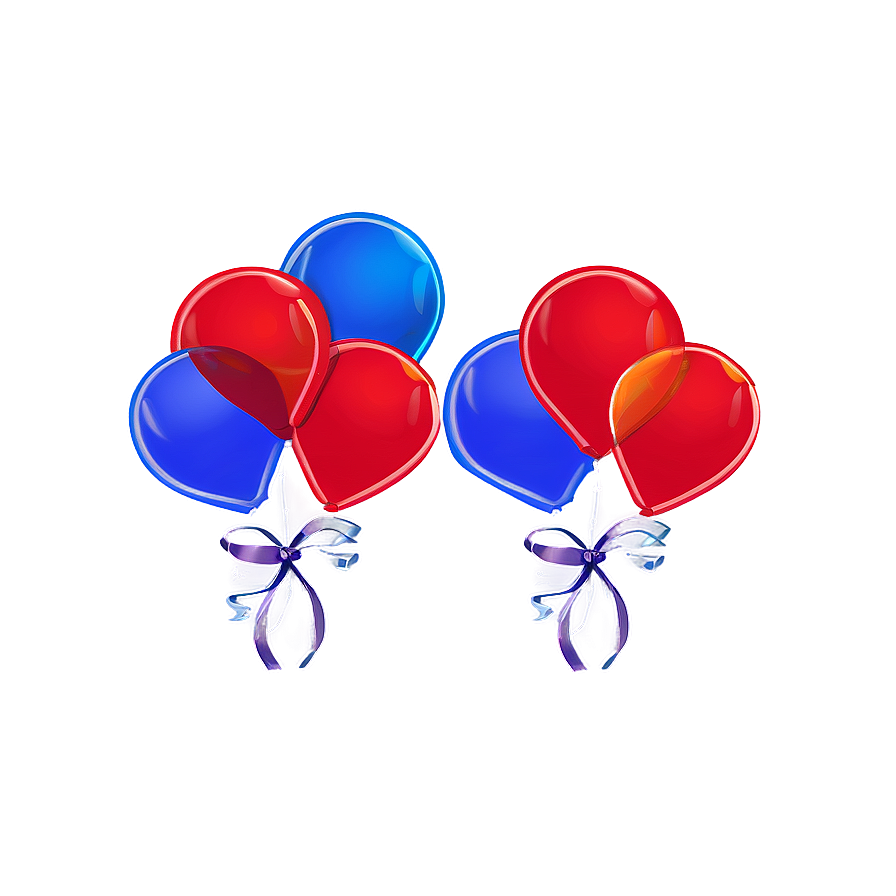 Bright Blue Balloons Png 34