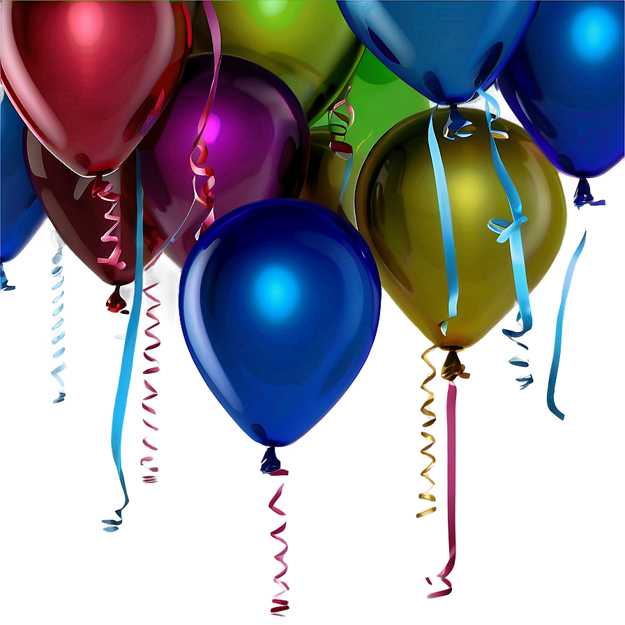 Bright Blue Balloons Png 80